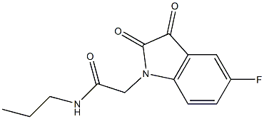 2-(5-fluoro-2,3-dioxo-2,3-dihydro-1H-indol-1-yl)-N-propylacetamide|