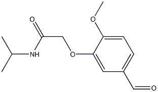 2-(5-formyl-2-methoxyphenoxy)-N-isopropylacetamide Struktur