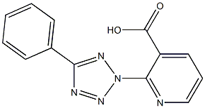 2-(5-phenyl-2H-1,2,3,4-tetrazol-2-yl)pyridine-3-carboxylic acid Struktur