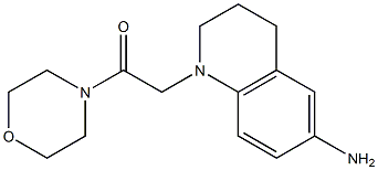 2-(6-amino-1,2,3,4-tetrahydroquinolin-1-yl)-1-(morpholin-4-yl)ethan-1-one 结构式