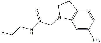 2-(6-amino-2,3-dihydro-1H-indol-1-yl)-N-propylacetamide Structure