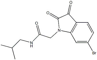 2-(6-bromo-2,3-dioxo-2,3-dihydro-1H-indol-1-yl)-N-(2-methylpropyl)acetamide