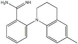 2-(6-methyl-1,2,3,4-tetrahydroquinolin-1-yl)benzene-1-carboximidamide 结构式