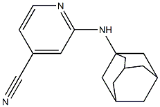 2-(adamantan-1-ylamino)pyridine-4-carbonitrile,,结构式