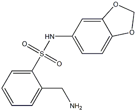 2-(aminomethyl)-N-(2H-1,3-benzodioxol-5-yl)benzene-1-sulfonamide Structure