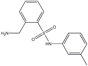 2-(aminomethyl)-N-(3-methylphenyl)benzenesulfonamide Struktur