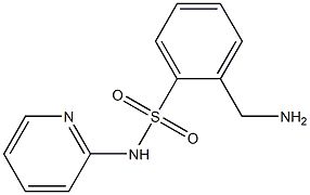 2-(aminomethyl)-N-pyridin-2-ylbenzenesulfonamide 化学構造式