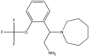 2-(azepan-1-yl)-2-[2-(trifluoromethoxy)phenyl]ethan-1-amine 化学構造式