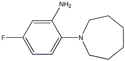 2-(azepan-1-yl)-5-fluoroaniline 化学構造式