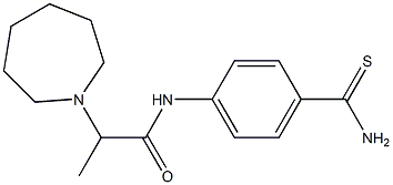  2-(azepan-1-yl)-N-(4-carbamothioylphenyl)propanamide