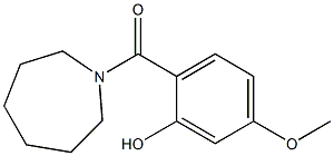 2-(azepan-1-ylcarbonyl)-5-methoxyphenol 结构式