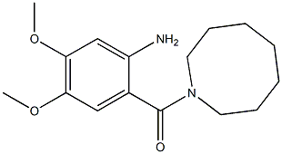 2-(azocan-1-ylcarbonyl)-4,5-dimethoxyaniline 化学構造式