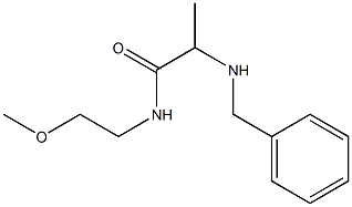 2-(benzylamino)-N-(2-methoxyethyl)propanamide Structure
