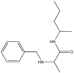2-(benzylamino)-N-(pentan-2-yl)propanamide Structure