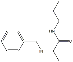 2-(benzylamino)-N-propylpropanamide Structure
