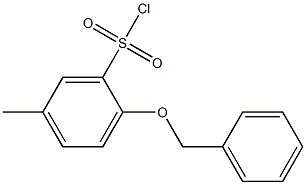 2-(benzyloxy)-5-methylbenzene-1-sulfonyl chloride Structure