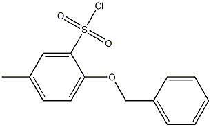  2-(benzyloxy)-5-methylbenzene-1-sulfonyl chloride