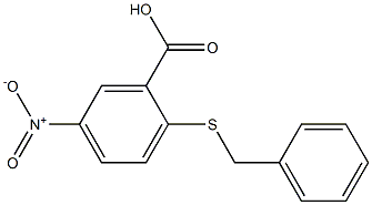 2-(benzylsulfanyl)-5-nitrobenzoic acid,,结构式