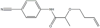 2-(but-3-en-1-yloxy)-N-(4-cyanophenyl)propanamide