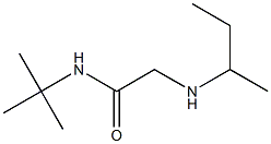 2-(butan-2-ylamino)-N-tert-butylacetamide Structure