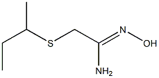 2-(butan-2-ylsulfanyl)-N'-hydroxyethanimidamide Structure
