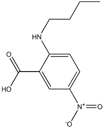 2-(butylamino)-5-nitrobenzoic acid,,结构式