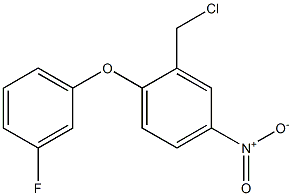 2-(chloromethyl)-1-(3-fluorophenoxy)-4-nitrobenzene Structure