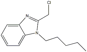 2-(chloromethyl)-1-pentyl-1H-1,3-benzodiazole Struktur