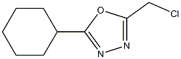 2-(chloromethyl)-5-cyclohexyl-1,3,4-oxadiazole Struktur