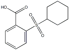 2-(cyclohexanesulfonyl)benzoic acid,,结构式