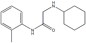 2-(cyclohexylamino)-N-(2-methylphenyl)acetamide Structure