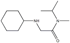 2-(cyclohexylamino)-N-methyl-N-(propan-2-yl)acetamide,,结构式