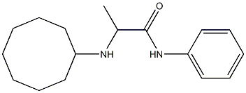 2-(cyclooctylamino)-N-phenylpropanamide Structure