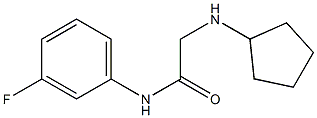  2-(cyclopentylamino)-N-(3-fluorophenyl)acetamide