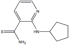 2-(cyclopentylamino)pyridine-3-carbothioamide,,结构式