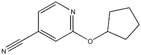 2-(cyclopentyloxy)isonicotinonitrile,,结构式