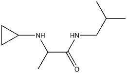 2-(cyclopropylamino)-N-(2-methylpropyl)propanamide Struktur