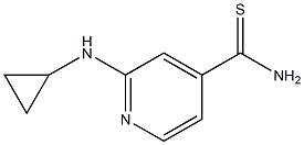 2-(cyclopropylamino)pyridine-4-carbothioamide Struktur
