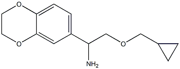 2-(cyclopropylmethoxy)-1-(2,3-dihydro-1,4-benzodioxin-6-yl)ethan-1-amine Structure