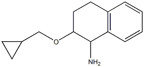 2-(cyclopropylmethoxy)-1,2,3,4-tetrahydronaphthalen-1-amine Struktur