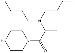 2-(dibutylamino)-1-(piperazin-1-yl)propan-1-one 化学構造式