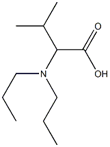 2-(dipropylamino)-3-methylbutanoic acid,,结构式