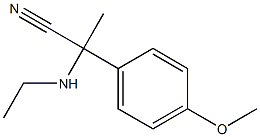 2-(ethylamino)-2-(4-methoxyphenyl)propanenitrile