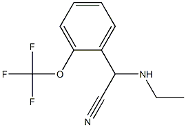 2-(ethylamino)-2-[2-(trifluoromethoxy)phenyl]acetonitrile,,结构式