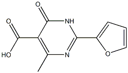 2-(furan-2-yl)-4-methyl-6-oxo-1,6-dihydropyrimidine-5-carboxylic acid Structure