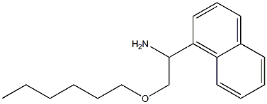 2-(hexyloxy)-1-(naphthalen-1-yl)ethan-1-amine Struktur