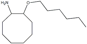 2-(hexyloxy)cyclooctan-1-amine Structure