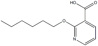 2-(hexyloxy)pyridine-3-carboxylic acid,,结构式