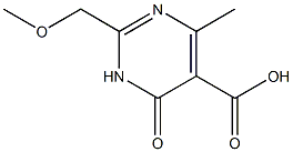 2-(methoxymethyl)-4-methyl-6-oxo-1,6-dihydropyrimidine-5-carboxylic acid Structure