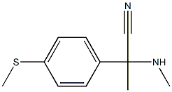 2-(methylamino)-2-[4-(methylsulfanyl)phenyl]propanenitrile 结构式